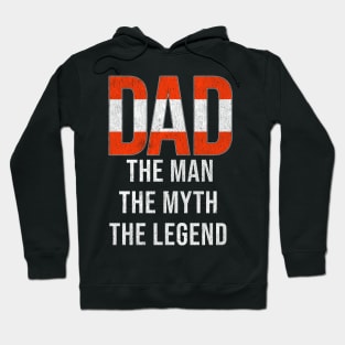 Austrian Dad The Man The Myth The Legend - Gift for Austrian Dad With Roots From Austrian Hoodie